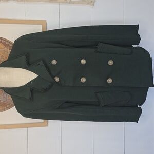 Frank & Eileen Dark Green Double-Breasted Jacket